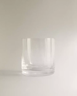 ZARA HOME СТЕКЛЯННЫЙ СТАКАН ДЛЯ ВИСКИ, ПРОЗРАЧНЫЙ