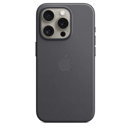 Чехол для iPhone 15 Pro FineWoven с MagSafe - черный