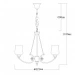 Подвесная люстра MW-Light Палермо 27 386017706