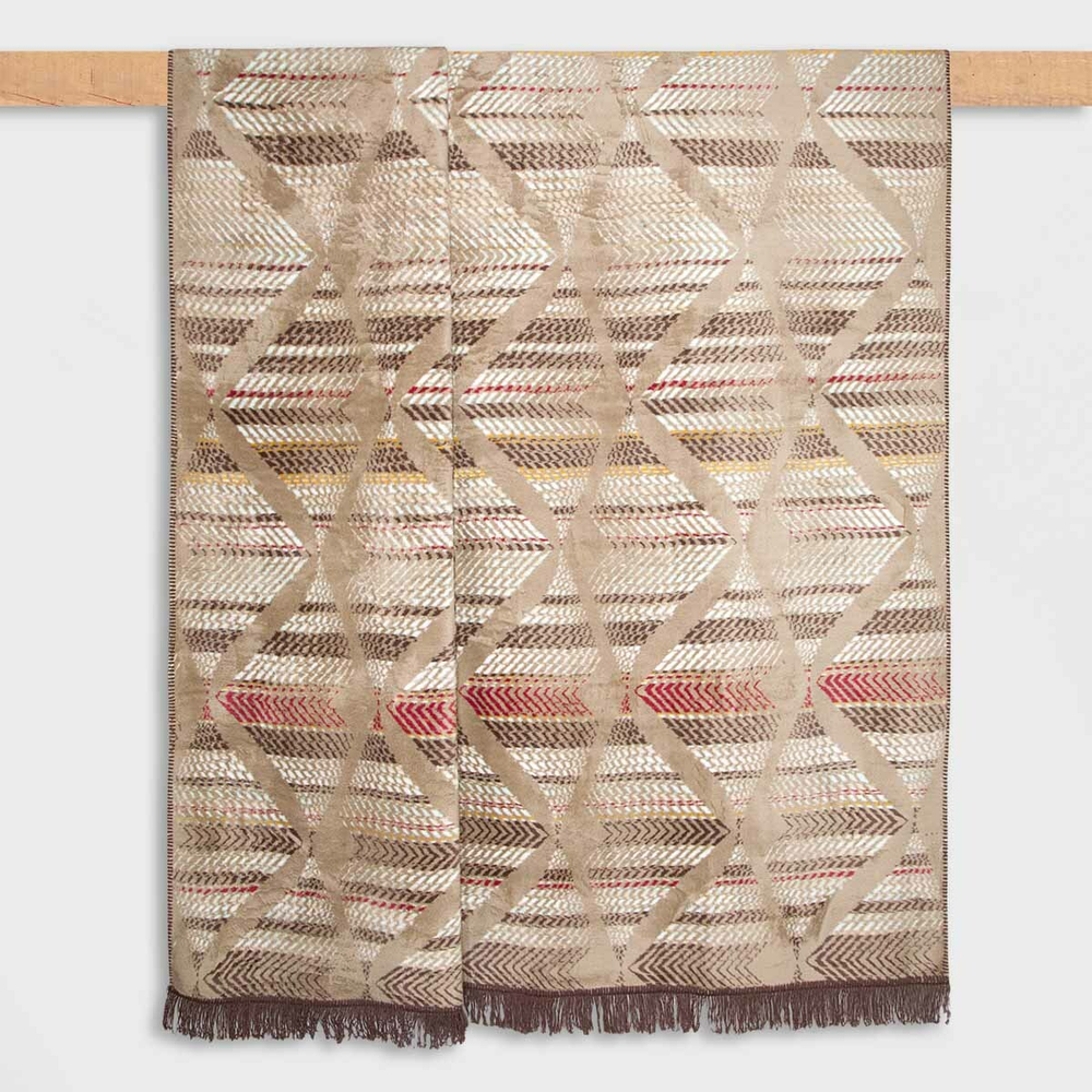 Плед 200x220 Arya home Umay кофейный