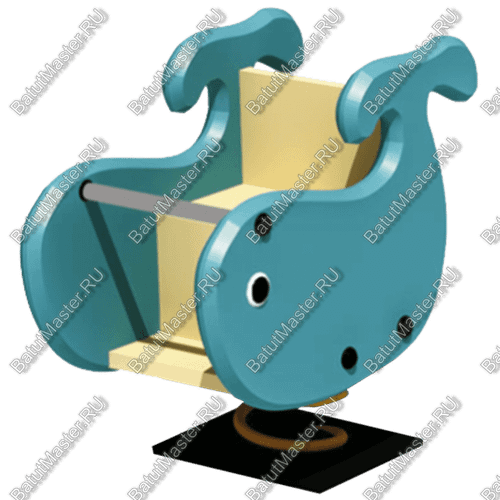 Детская качалка для игровых комнат, площадок "Голубой Кит"