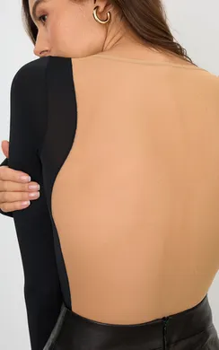 Боди ITB.10/black.beige