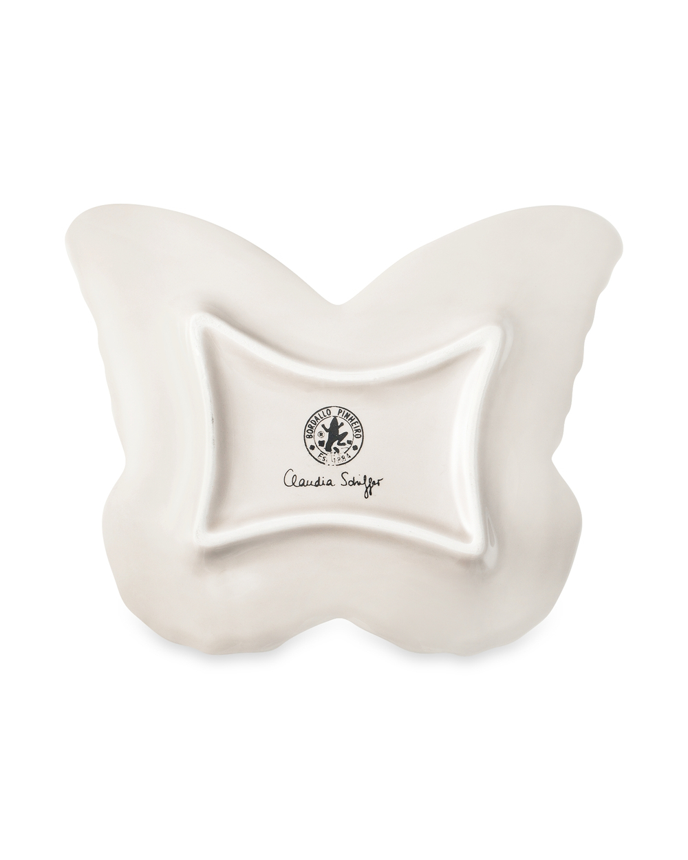 Тарелка десертная  14.5х18см Bordallo Pinheiro Облачные бабочки