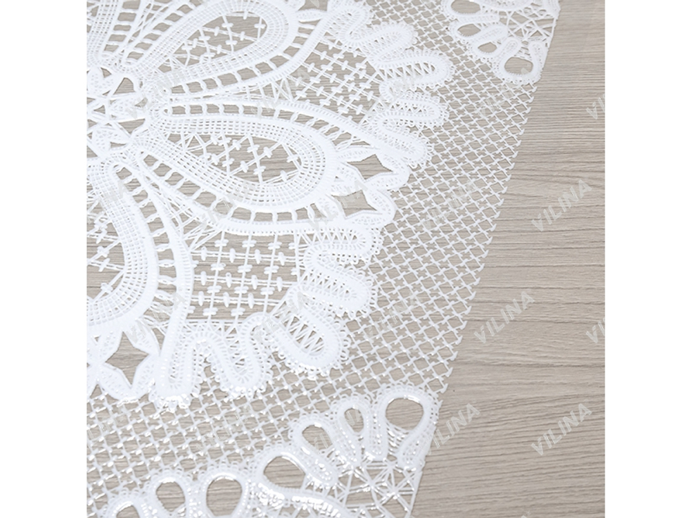 Клеенка столовая ПВХ "Муза" 1,32*22м (22м/рул) Валансьен 7096-026-white