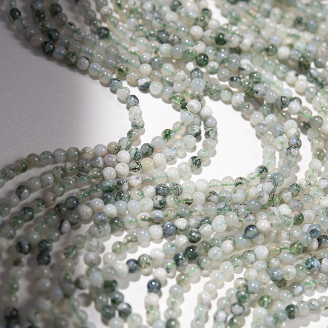 Моховой агат натуральный, шар 3,3мм