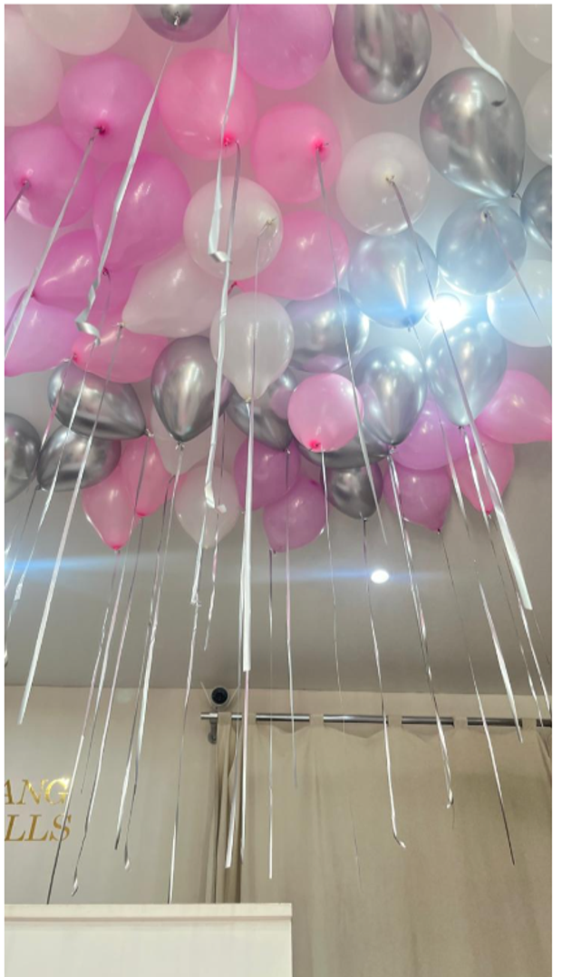 Коробка-сюрприз с шарами №160