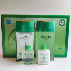JIGOTT Набор увлажняющих средств для мужчин экстракт зеленого чая WELL-BEING GREEN TEA HOMME SKIN CARE 2SET  подарочный
