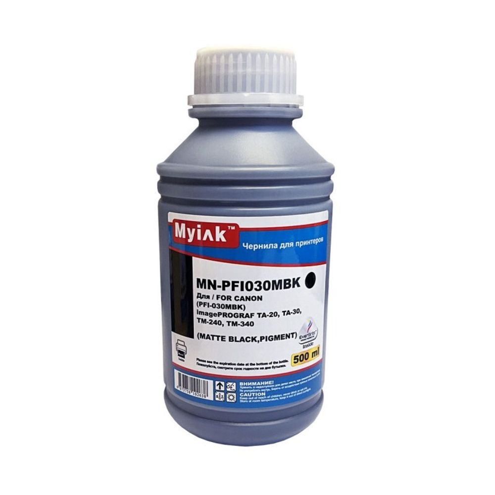 Чернила MyInk для CANON imagePROGRAF TM-240/ТМ-340/TM-350/TM-355 (500мл, matte black, Pigment)