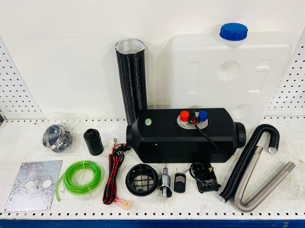 DK Автономный отопитель салона, сухой фен, автономка, 5 кВт, 12-24 вольта, SSR DK Тепло ТЭКА (Гарантия 3 месяца)