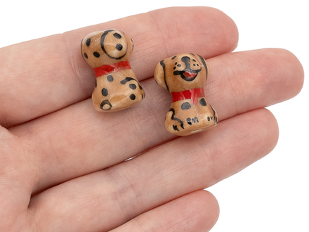 Бусина "Собачка" 20мм, керамика