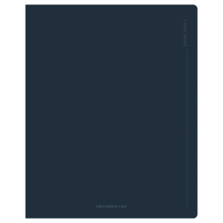 Тетрадь 48л., А5, линия "Dark navy", "cофт-тач" ламинация, выб. лак, 70г/м2, Greenwich Line