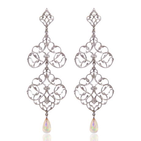 Серьги Садко с Опалом (Эфиопия)