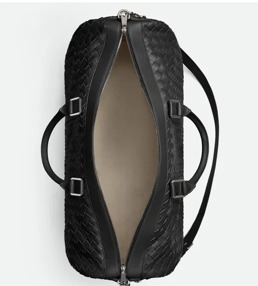 Дорожная сумка Bottega Veneta Intrecciato Duffle черный