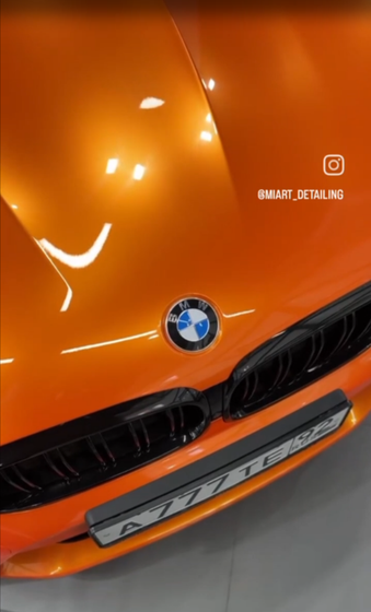 Carbins Color PPF Racing Orange CP 04 оранжевая цветная полиуретановая защитная антигравийная пленка