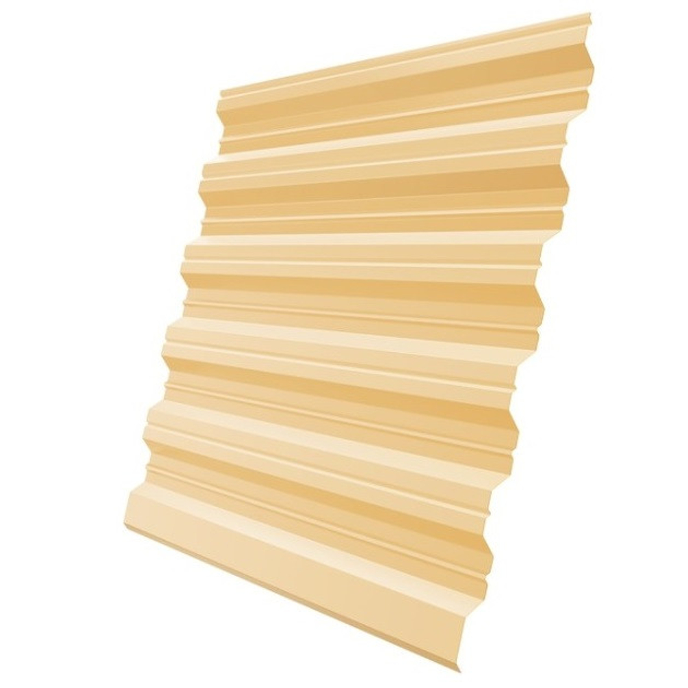 Профнастил НС35 Железный Форт Pe 0,5 мм RAL 1014 слоновая кость