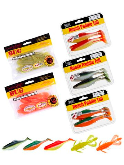 Виброхвосты съедобные искусственные LJ Pro Series 06 SET 5упак. набор