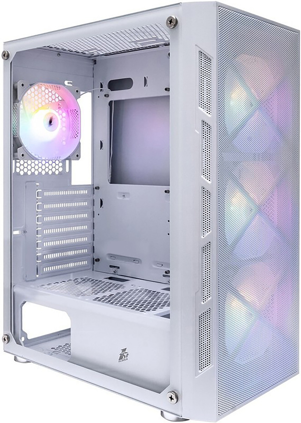 Корпус для компьютера 1STPLAYER FIREBASE XP White / ATX / 4x120mm LED fans / XP-WH-4F1-W