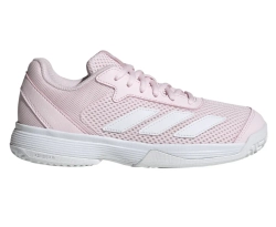 Детские Кроссовки теннисные  Adidas Courtflash K - distilled pink/cloud white/cloud white