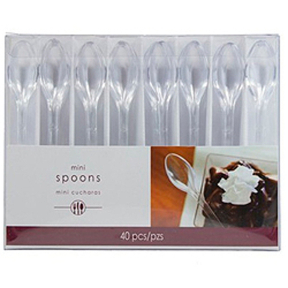 Ложка-пласт-Мини-Clear-прозрачная-40шт