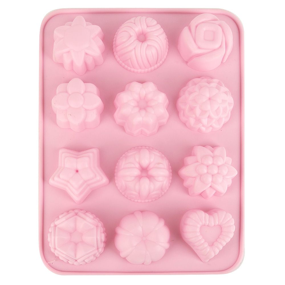 Форма для льда и шоколада "Mix" 21,5х16х2,7см (силикон) (без упаковки)