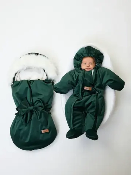 Конверт на выписку новорождённому зимний