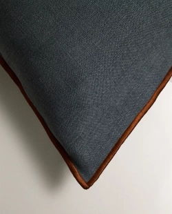 ZARA HOME ОДНОТОННАЯ НАВОЛОЧКА ДЛЯ ДЕКОРАТИВНОЙ ПОДУШКИ, СИНИЙ