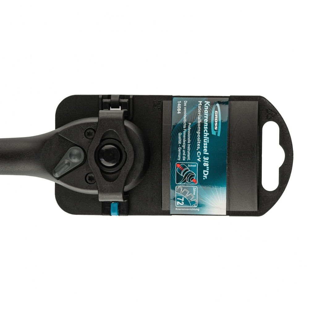 Ключ-трещотка 3/8", CrV, 72 зуба, с быстрым сбросом Gross