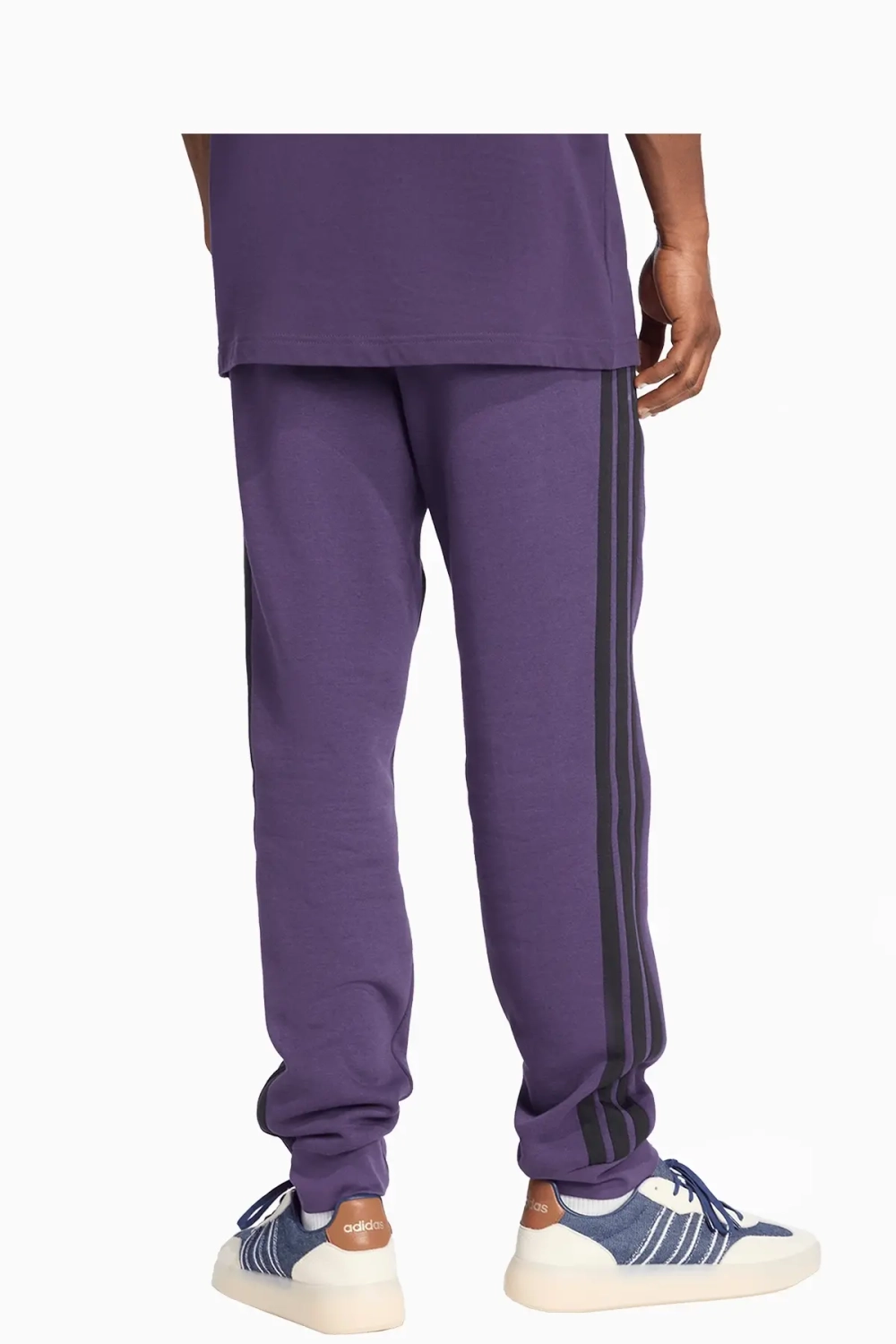 Штаны adidas Essentials 3-Stripes Fleece - фиолетовый