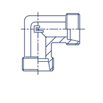 Соединение P90 DS14 22х1.5 (корпус, нерж.)