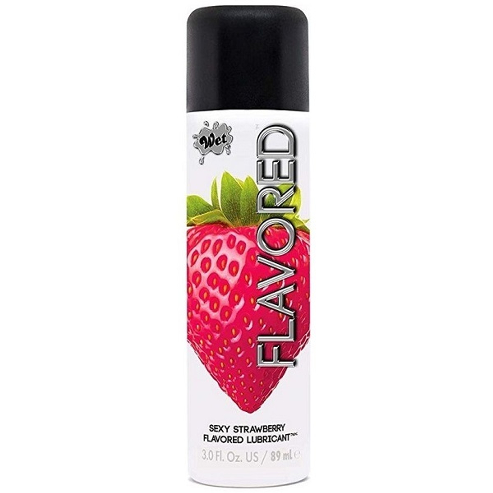 Лубрикант с ароматом клубники Wet Flavored Sexy Strawberry 89мл