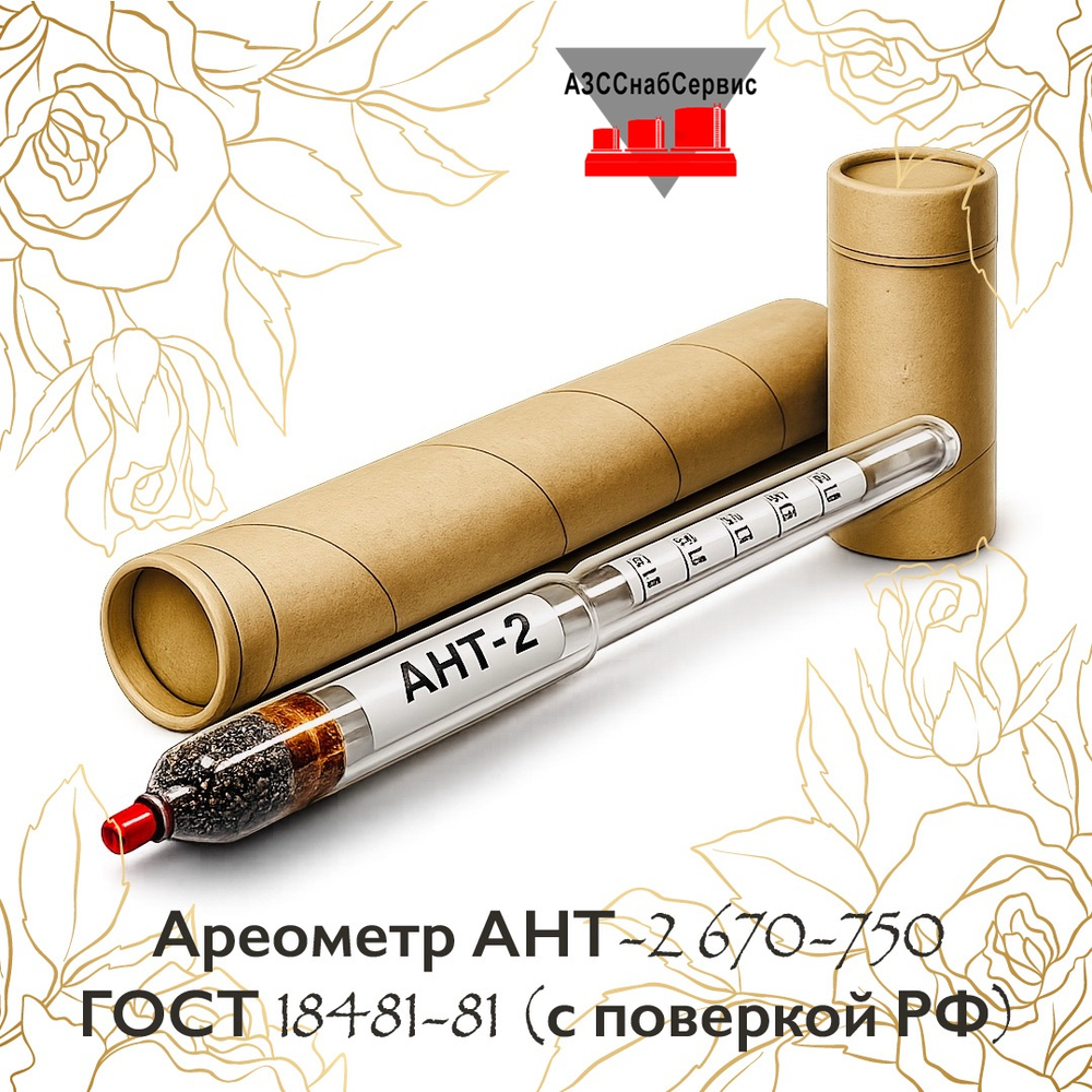 Ареометр АНТ-2 670-750 ГОСТ 18481-81 (с поверкой РФ)
