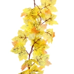 Лиана искусственная «Green garden» 170см клен, цвет желто-оранжевый