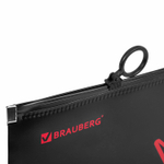 Папка для тетрадей BRAUBERG А4 1 отделение пластик на zip-lock-молнии "Danger" (12 штук в упаковке)