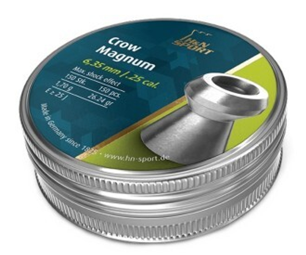 Пули пневматические "H&N" Barakuda Crow Magnum 6.35 мм (150 шт) 1,70 гр