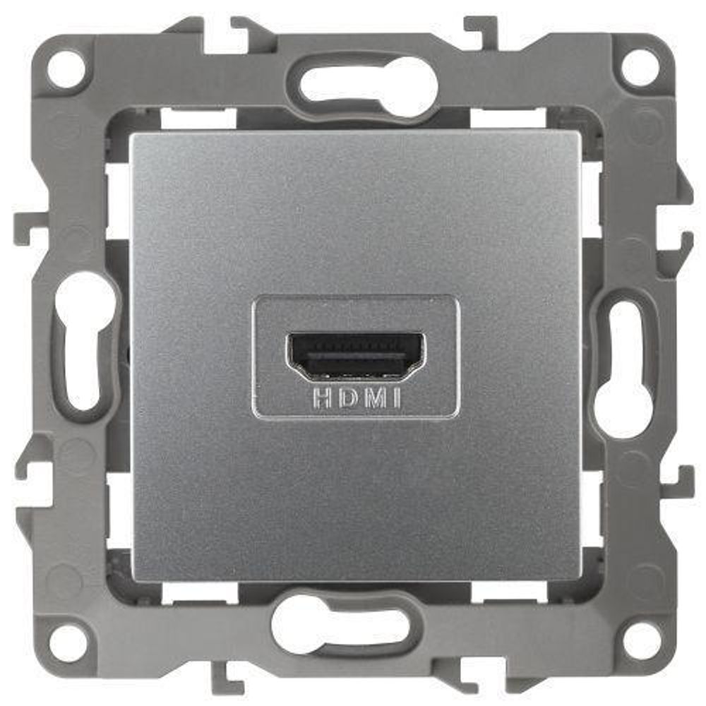 Розетка 12-3114-03 HDMI алюм. ЭРА Б0027483 Розетка 12-3114-03 HDMI алюм. ЭРА Б0027483