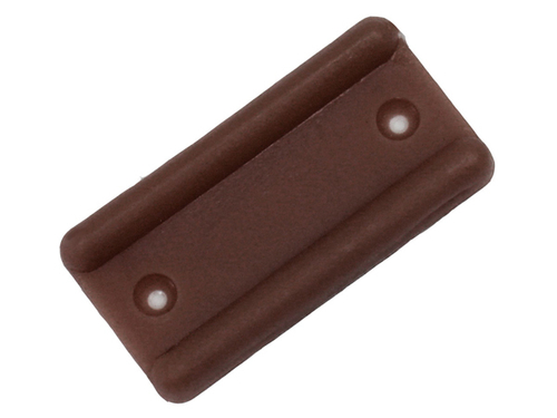 Подпятник прямоугольный коричневый