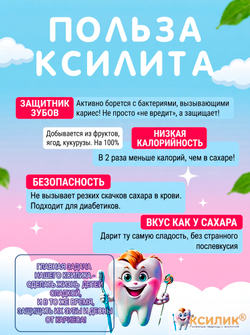 Полезные леденцы на палочке с ксилитом 10 шт без сахара