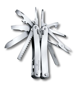 Швейцарский мультитул 26 функций VICTORINOX SwissTool Spirit XC 3.0224.L в кожаном чехле