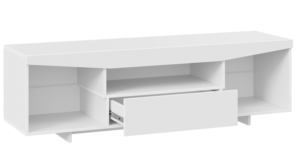 Тумба под телевизор напольная Белый Ясень/Дуб Сонома 160х45х48 см