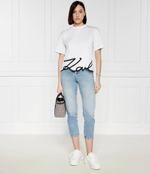 Футболка Signature Hem Karl Lagerfeld - белый(226W1703)