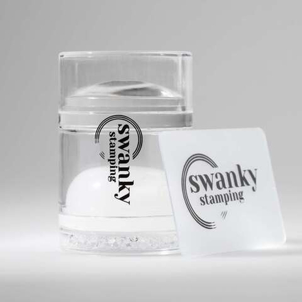 Swanky Stamping Штамп для стемпинга силиконовый, прозрачный, двойной, 4см