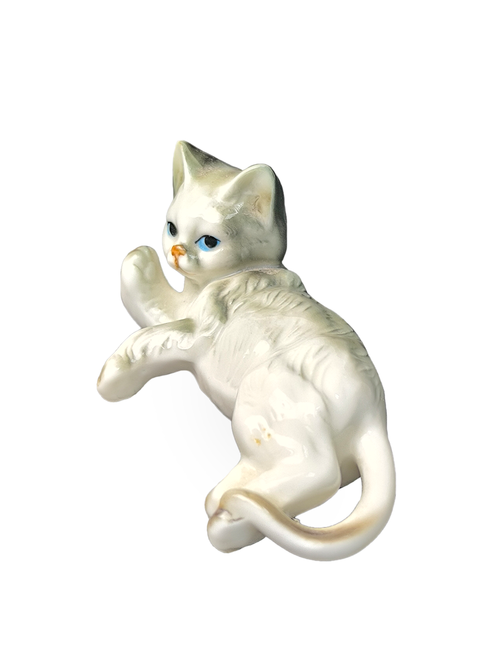 Фарфоровая статуэтка (миниатюра) "Лежащий котенок" Enesco