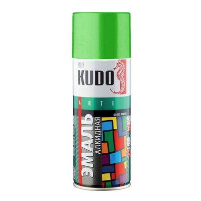 Краска аэрозоль алкидная KU-10088 салатовая 520мл