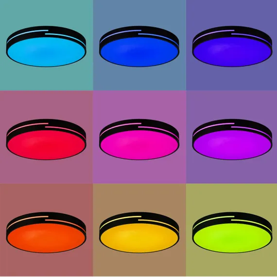 CL72470GL1 Купер Лайн Черный Св-к Потол. с RGB