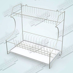 Тарелосушка универсальная с поддоном краш. белая (Арт. тнп-2.2)