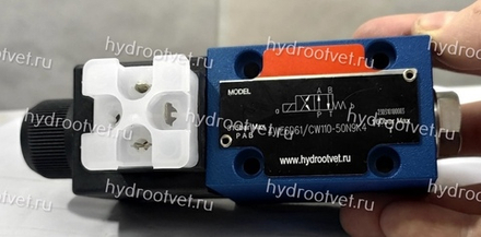 4WE6D61/CW110-50N9K4 - Гидрораспределитель золотниковый Ду 6 с электроуправлением, схема D (574А), электроуправление W110, возврат - пружинный