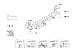 Фаркоп Westfalia 303477600001 BMW X3 G01, включая M-Sport 2017-(паспорт и сертификат в комплекте)(без электрики)