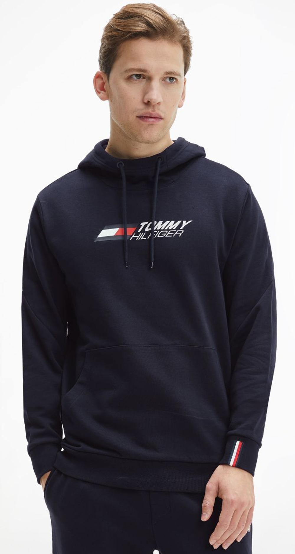 Мужская теннисная кофта Tommy Hilfiger Essentials Hoody - desert sky