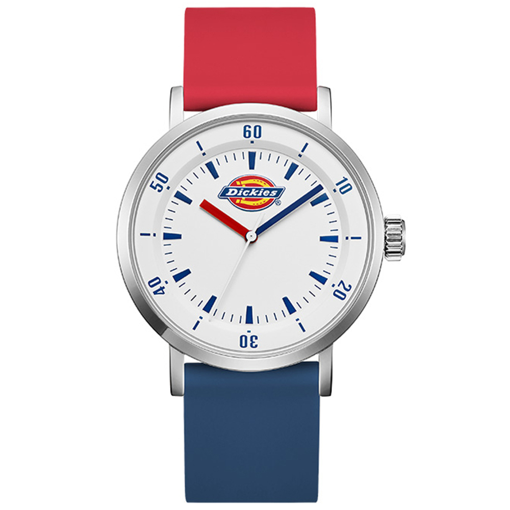 Dickies Wrist Watch Quartz Movement Silicone Strap White Dial Unisex Box Limited Edition