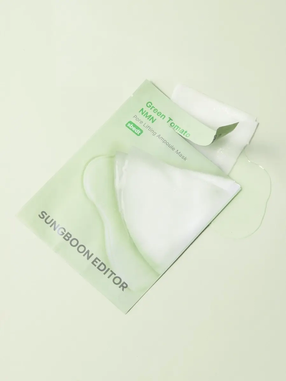 Sungboon Editor Тканевая маска для сужения пор Green Tomato NMN Pore Lifting Ampoule Mask 23 гр